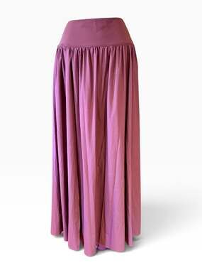 Halara Women’s XL Burgundy Maxi Skirt with Brief Underneath